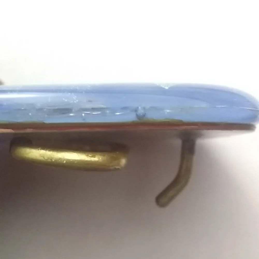 Brass back belt buckle